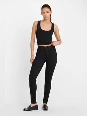 Good American High-Rise Skinny Jeans SIZE 4/27 Black